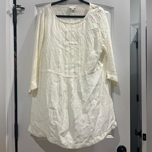 White Cream Tunic Blouse